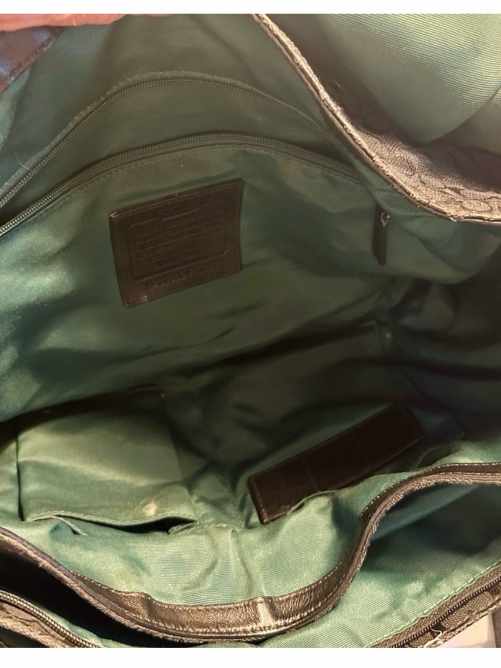 Coach Black Signature Canvas Messenger Satchel - Picture 4 of 4